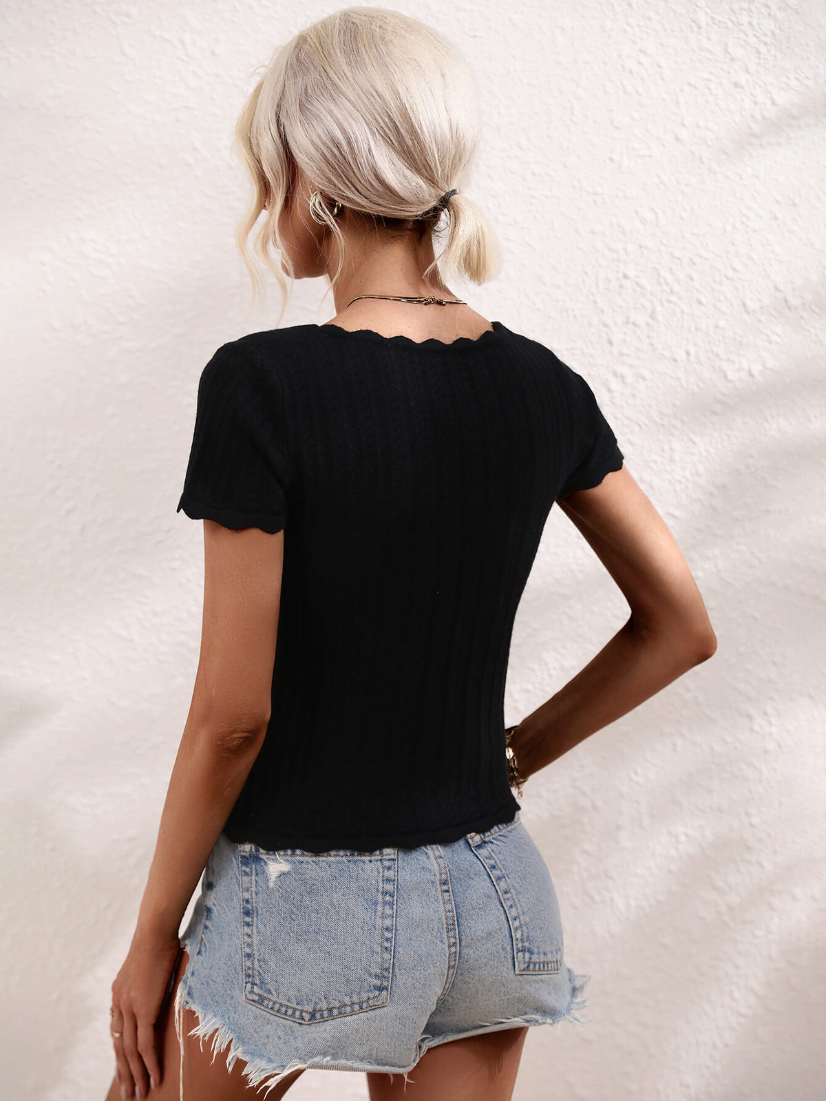 Scalloped Hem Square Neck Knit Top (10)