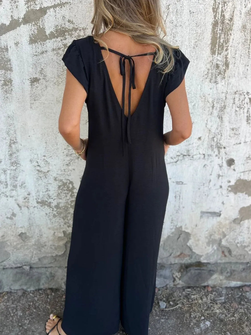 Full Size V-neck Cap Sleeve Wide Leg Jumpsuit Plus (21)