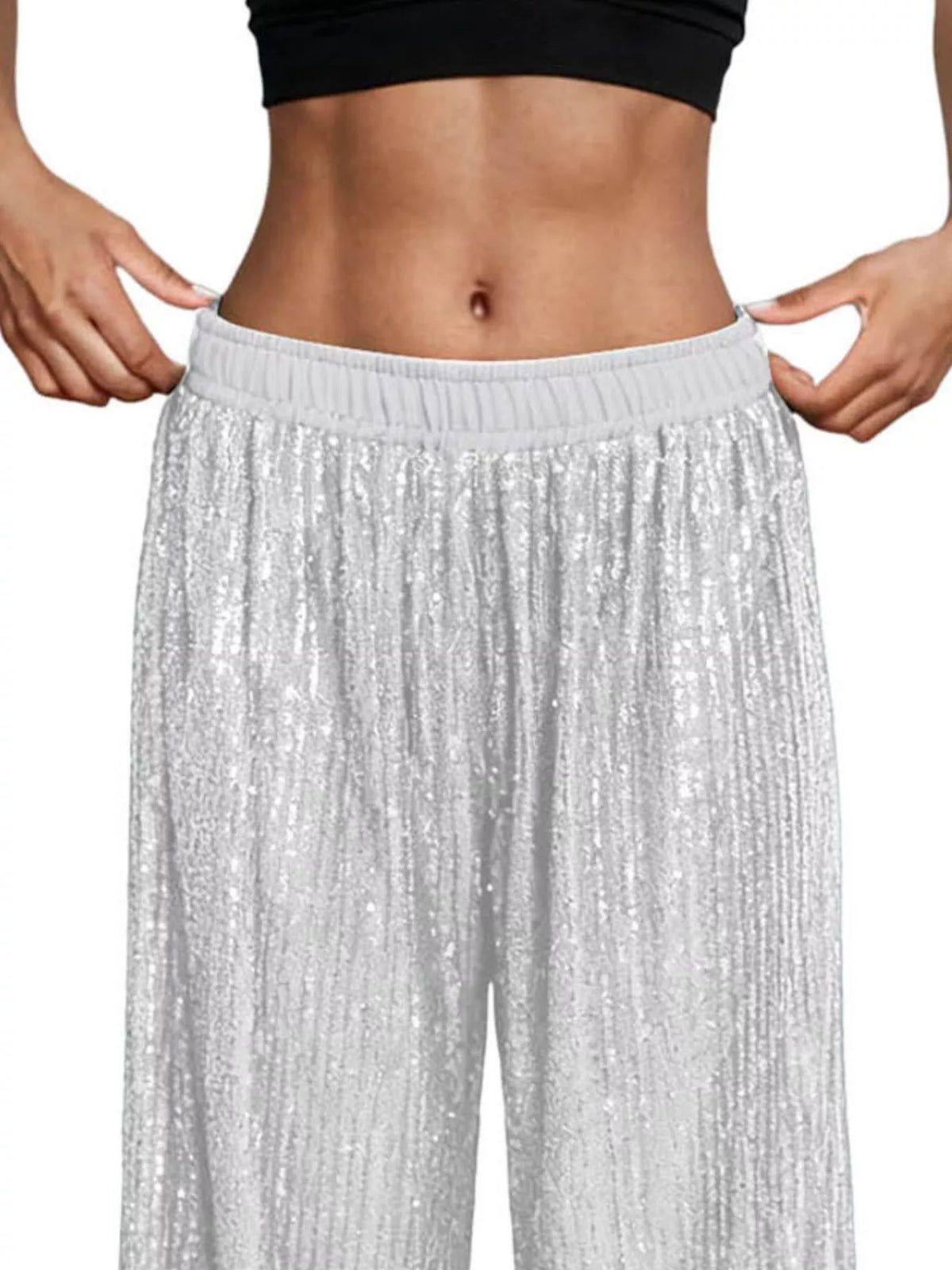 Sequin Wide-leg Pants (8)