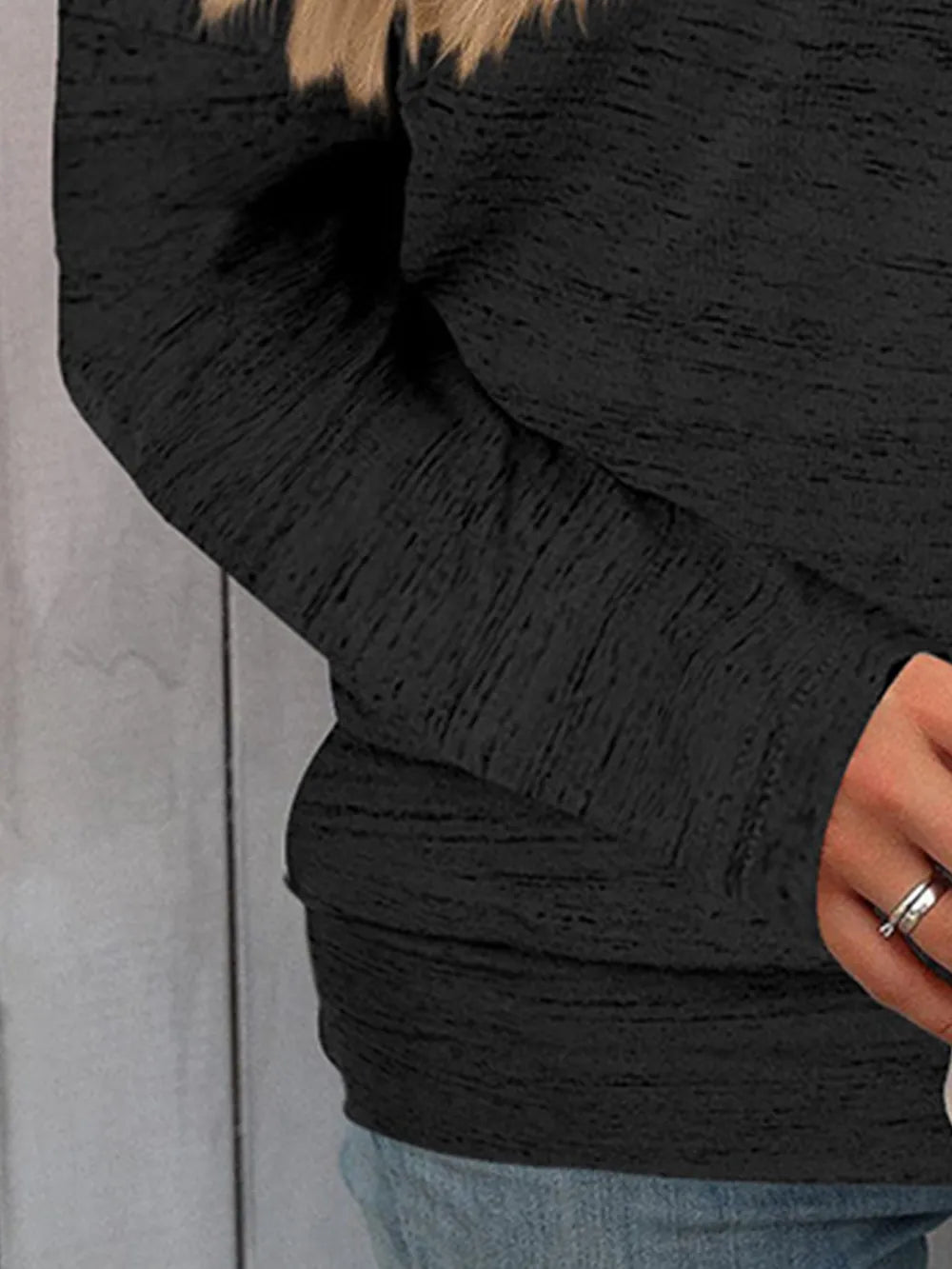 Full Size Heathered Long Sleeve Top (5)
