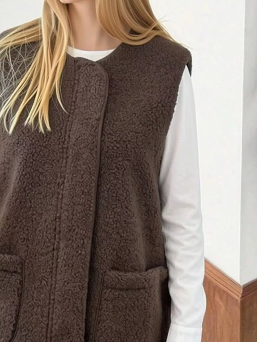 Sherpa Sleeveless Vest Coat (6)
