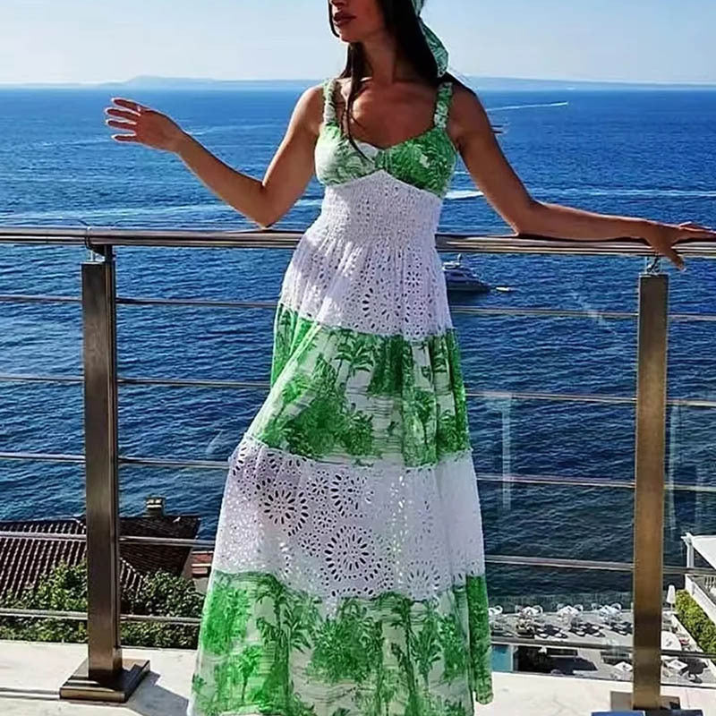 Print High Waist Slim Dress variant CJLY210152901AZ|CJLY210152902BY|CJLY210152903CX|CJLY210152904DW