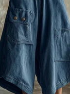 High-waisted Cargo Wide-leg Cropped Pants (6)