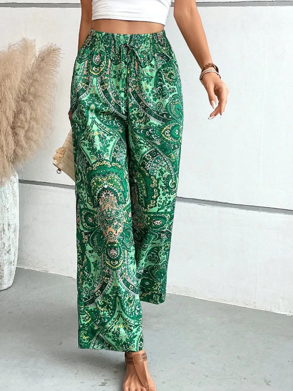 Printed Wide Leg Pants (14)