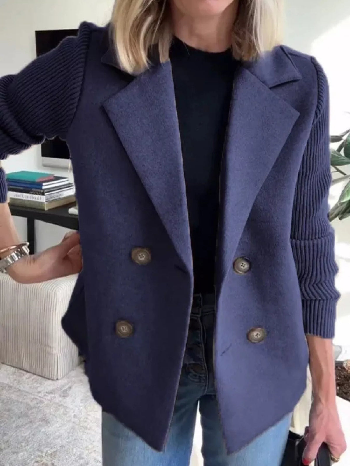 Full Size Knitted Blazer (13)