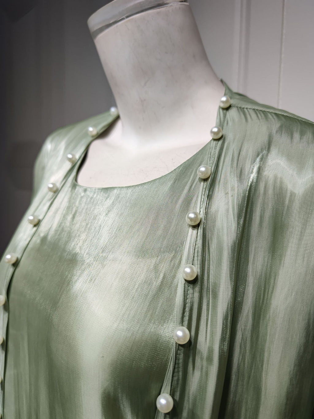 Bright Silk Satin Dress photo 3