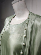 Bright Silk Satin Dress photo 3