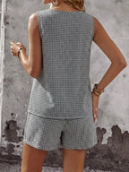 Gingham Sleeveless Top Shorts Set (5)
