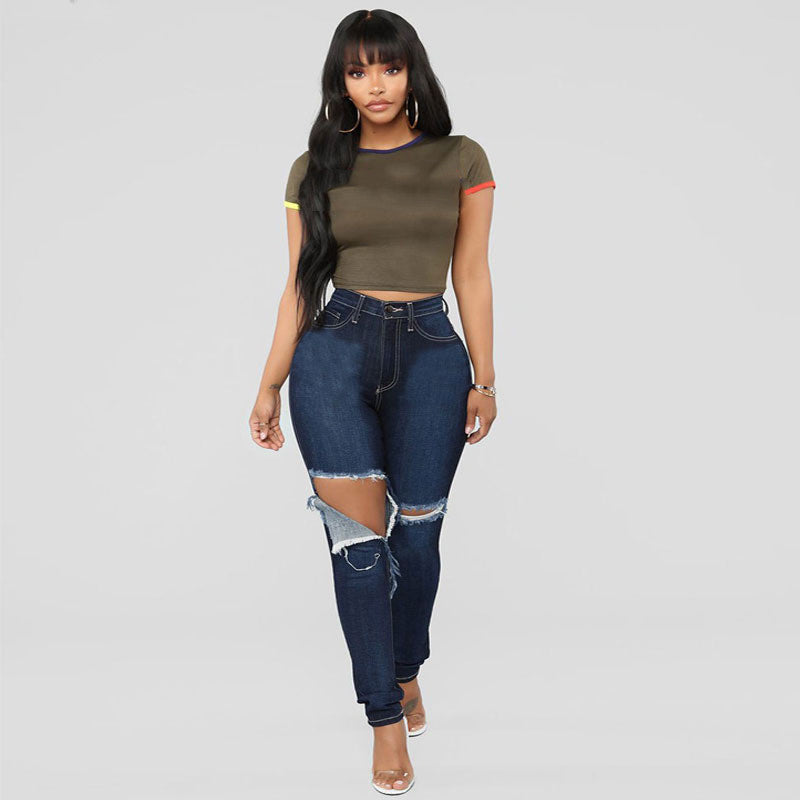 Ripped Slim Fit Skinny Jeans photo 4
