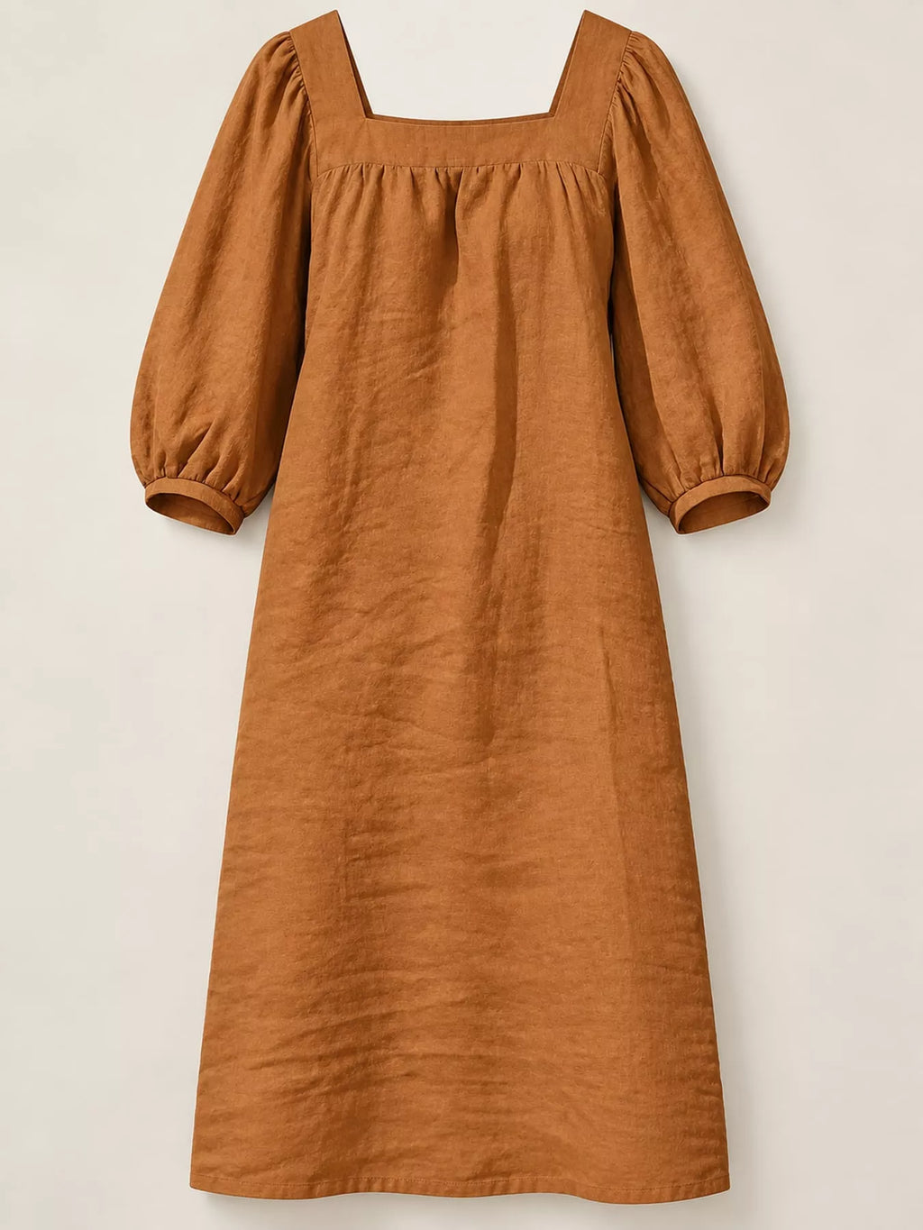 Square Neck Puff Sleeve Mini Dress (27)