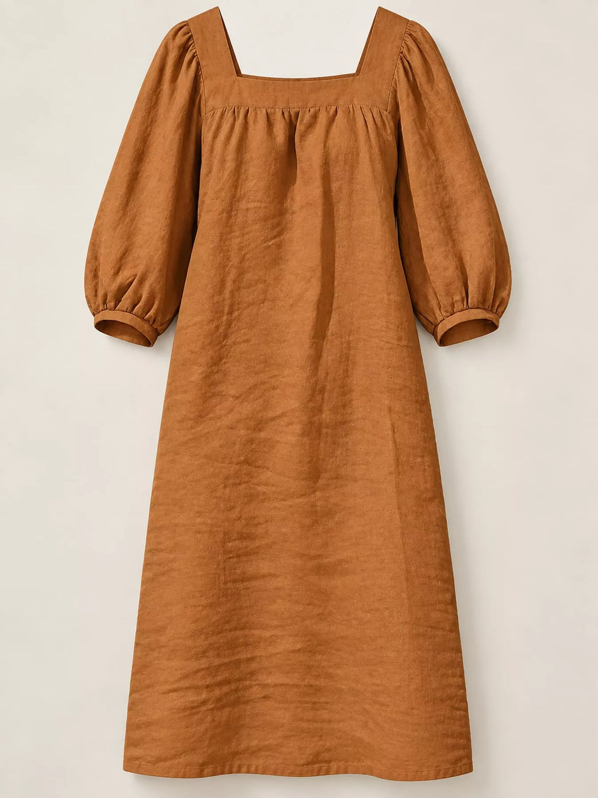 Square Neck Puff Sleeve Mini Dress (27)