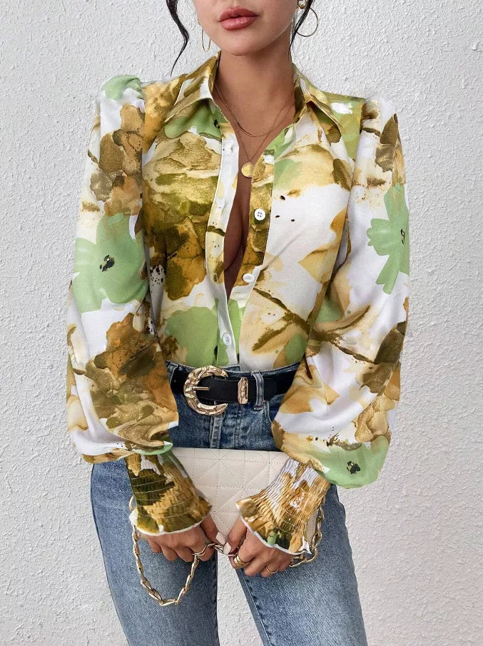 Floral Print Long Sleeve Shirt (10)
