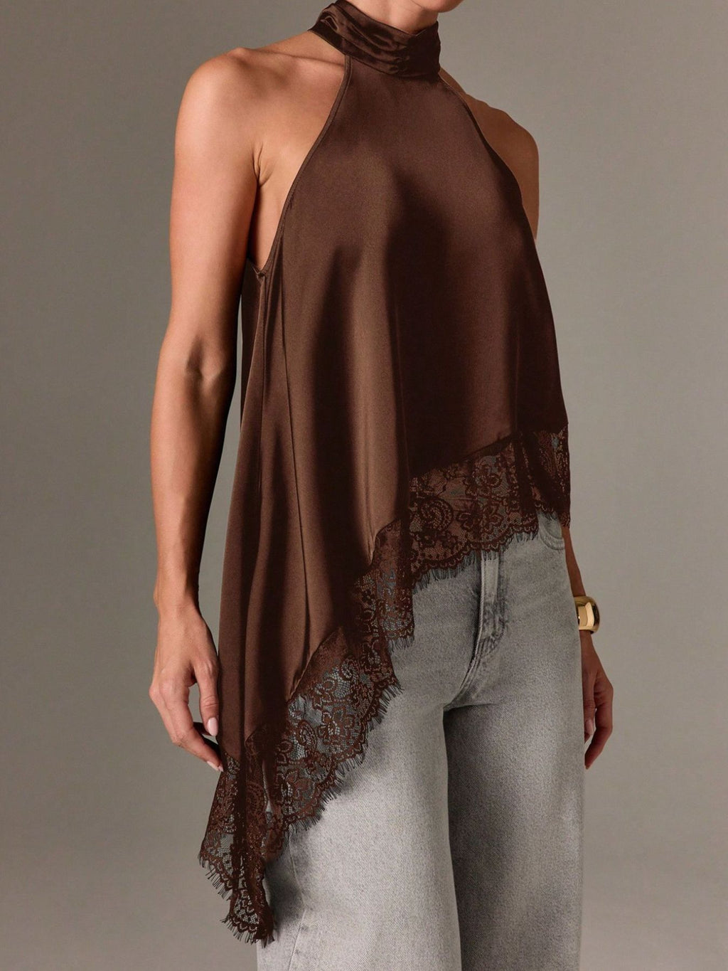 Halter Neck Lace Trim Cami (13)