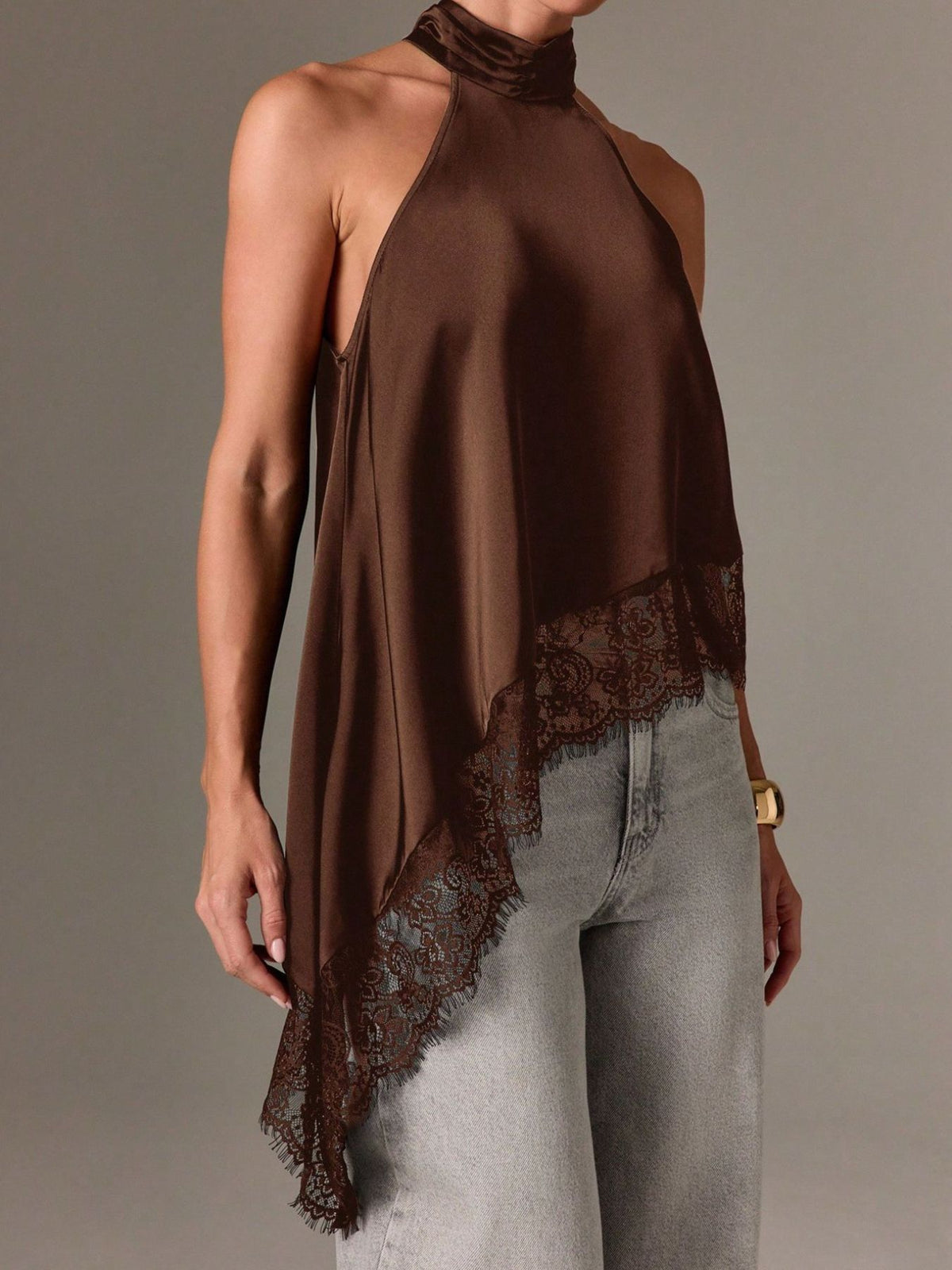 Halter Neck Lace Trim Cami (13)