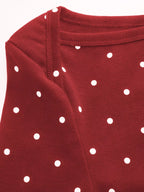 Polka Dot Flare Sleeve Mini Dress (14)