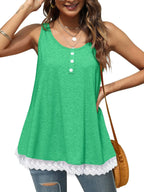 Lace Trim Wide Strap Tank Top (26)