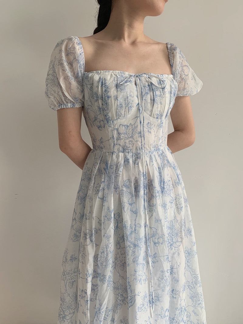 French Tencel Print Midi Dress variant CJLY147465302BY|CJLY147465303CX|CJLY147465304DW