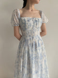 French Tencel Print Midi Dress variant CJLY147465302BY|CJLY147465303CX|CJLY147465304DW