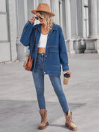 Button Up Long Sleeve Denim Jacket (27)