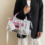 One-shoulder Messenger Handbag Car Stitching Boston variant CJNS155319001AZ
