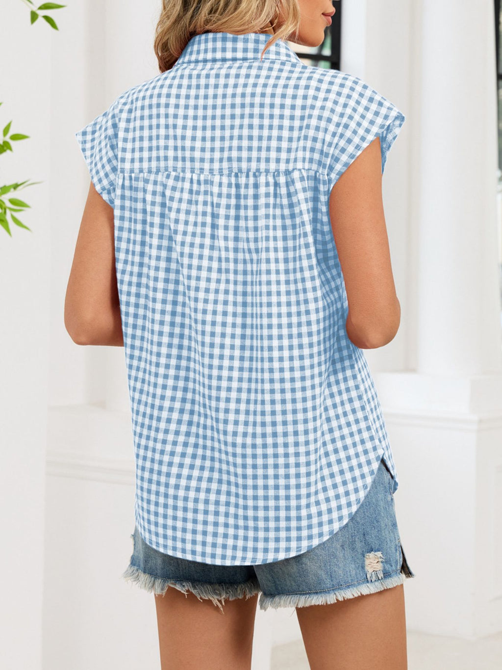 Gingham Button-down Shirt (29)