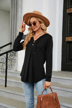 Long Sleeve Hooded Blouse (14)
