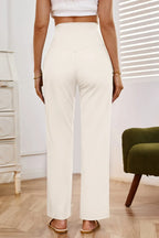 High Waist Wide Leg Pants Pockets (17)