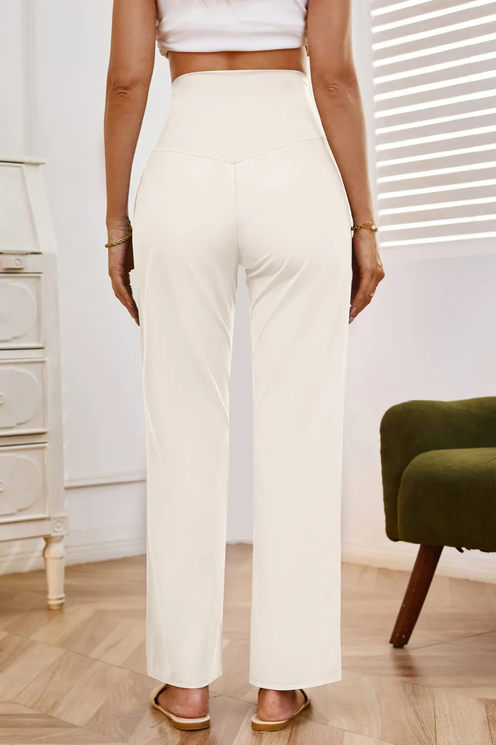 High Waist Wide Leg Pants Pockets (17)