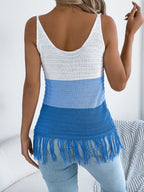 Block Fringe Hem Knit Cami (8)