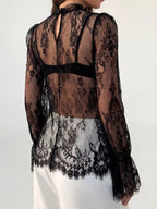 Lace Flounce Sleeve Top (4)