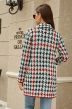 Printed Open Front Lapel Collar Cardigan Pockets (12)