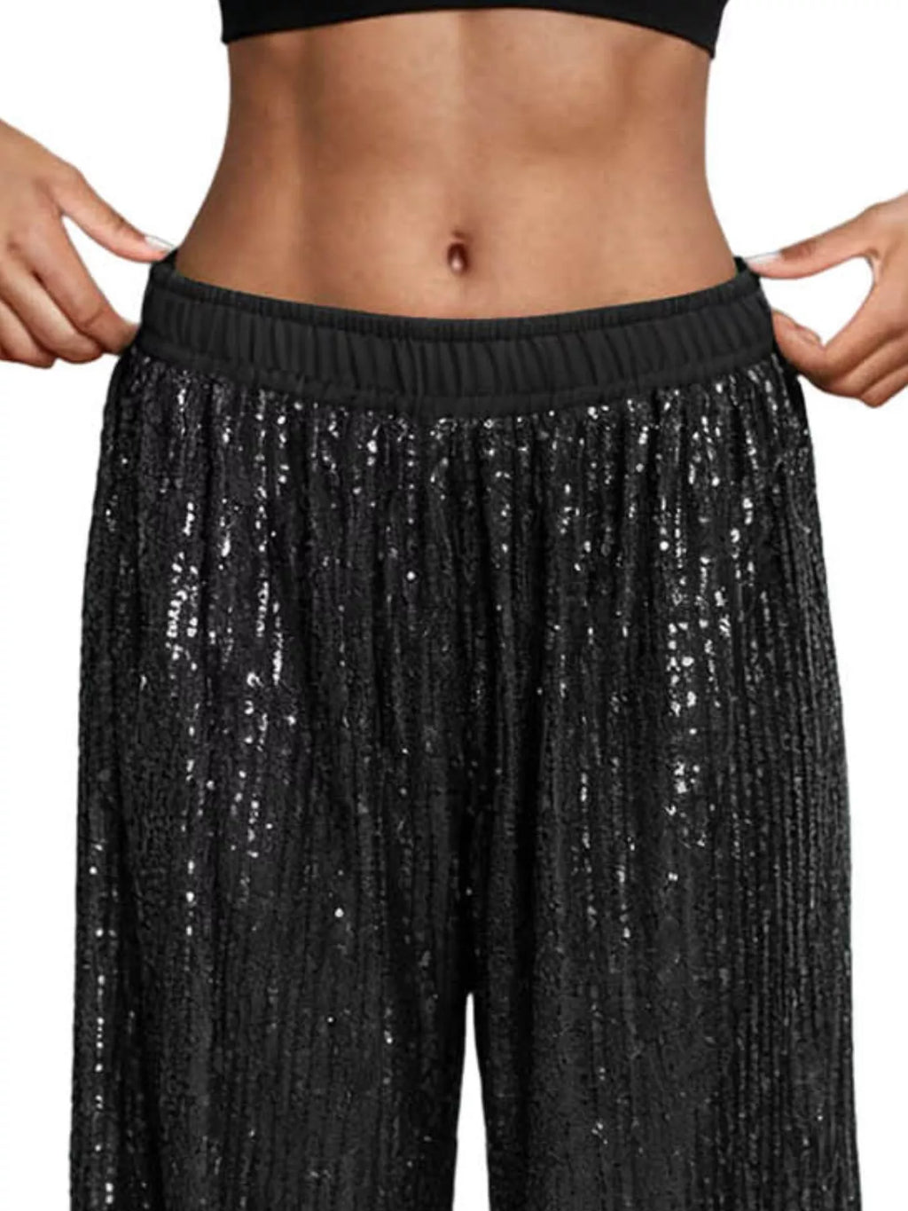 Sequin Wide-leg Pants (17)