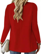 Lapel Collar One Button Blazer (12)