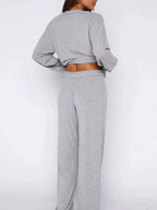 Relaxed Fit Long Sleeve Top Pants Set (11)
