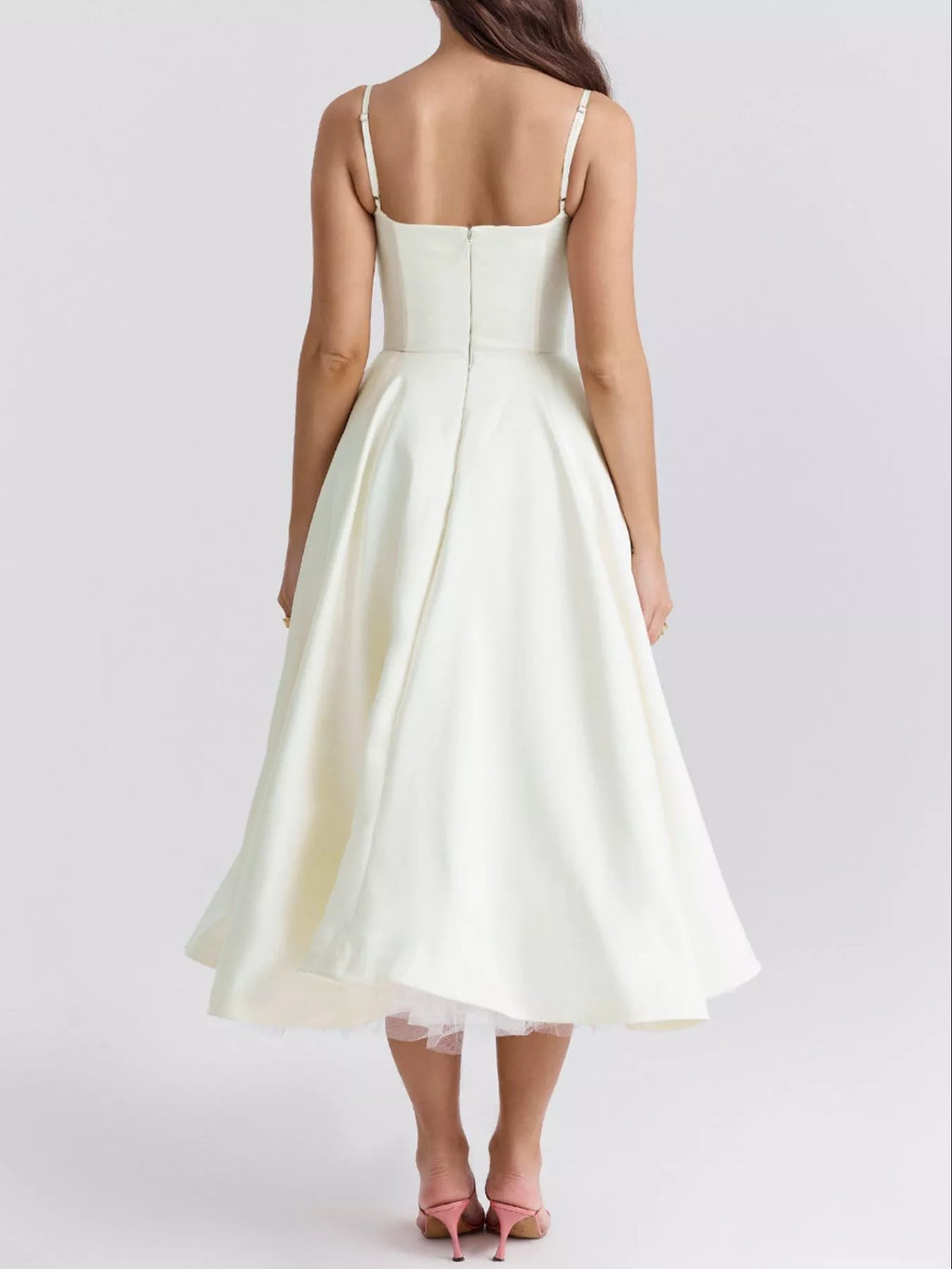 Sweetheart Neck A-line Midi Dress (28)