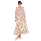 Tie-bow Floral Dress Holiday Midi photo 1