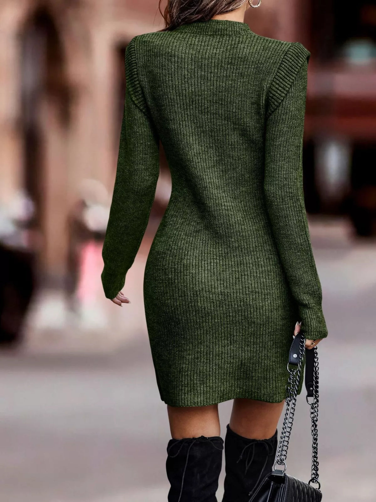 Ribbed Knit Bodycon Sweater Dress (11)
