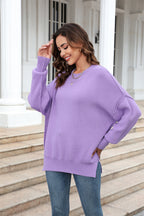 Round Neck Long Sleeve Sweater (14)