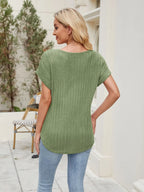 Round Neck Short Sleeve T-shirt (2)