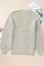 Chunky Knit Button-down Cardigan (18)
