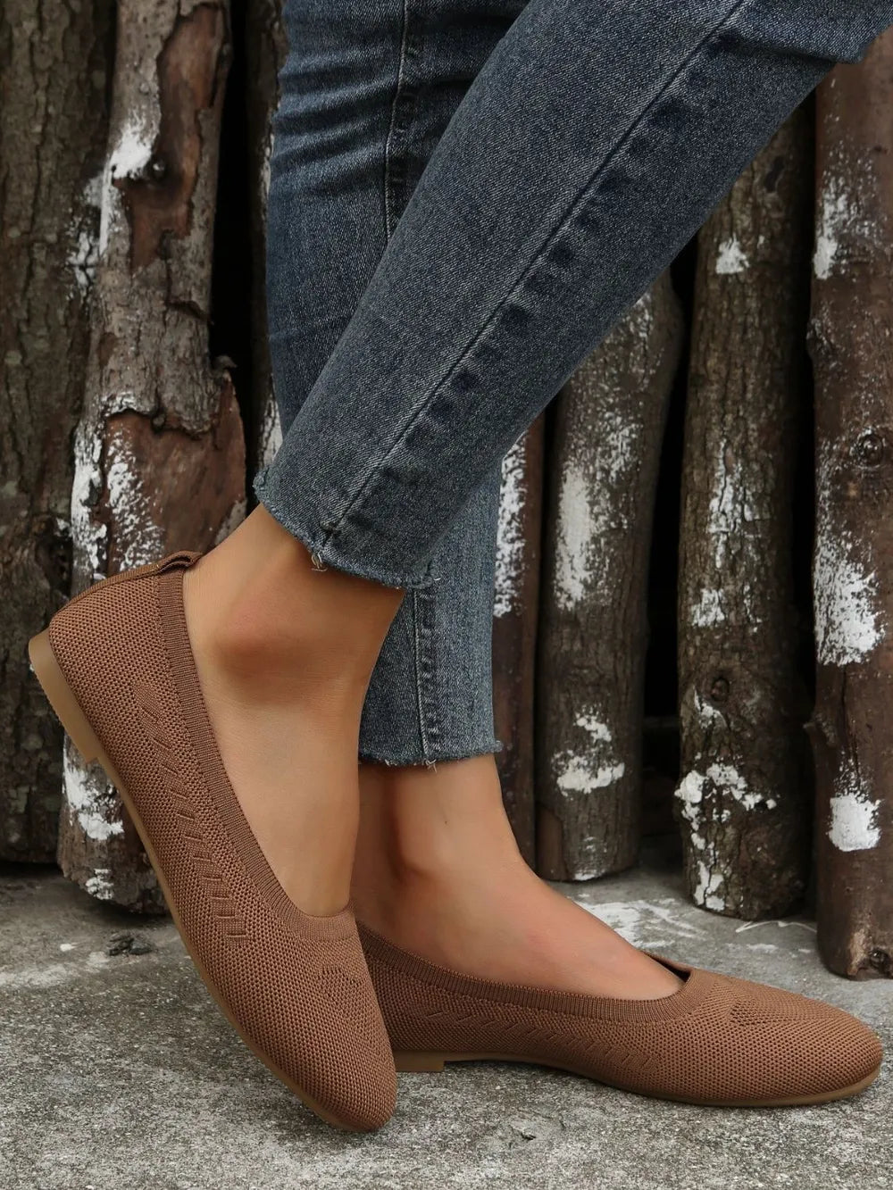 Polyester Flat Slip-ons (7)