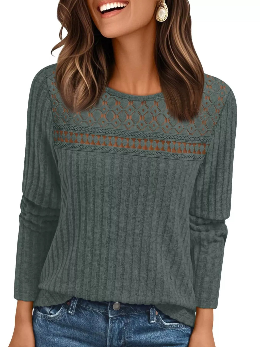Ribbed Long Sleeve T-shirt (20)