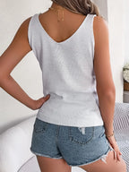 Openwork Scoop Neck Knit Vest (7)