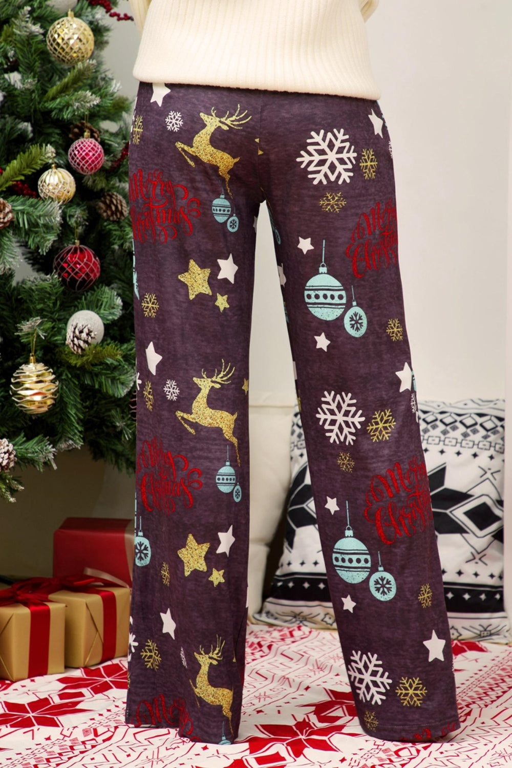 Christmas Straight Leg Pants (11)