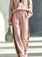 Long Sleeve Top Side-striped Joggers Set (6)