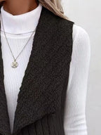 Open Front Fuzzy Vest Coat (9)