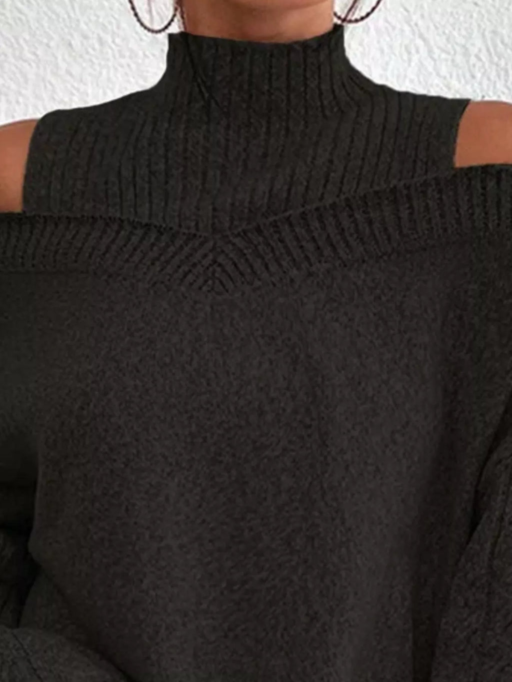 Cold Shoulder Turtleneck Sweater (6)