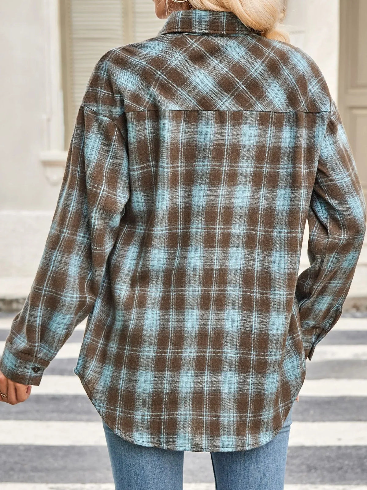Plaid Button Up Long Sleeve Shirt (8)