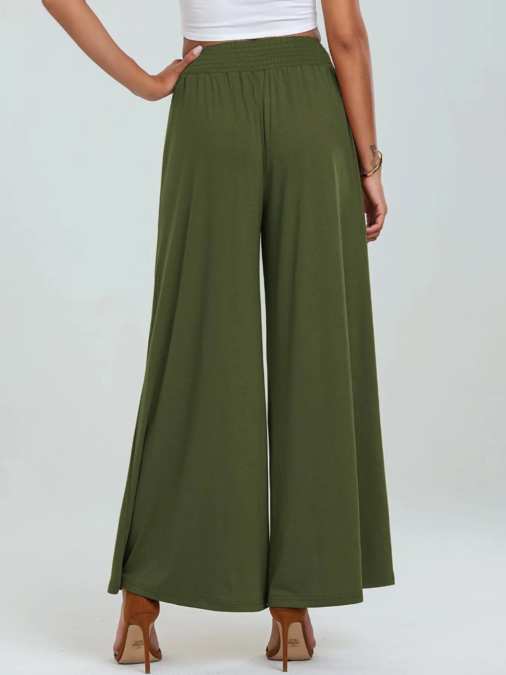 High-waisted Wide Leg Pants Pockets (11)