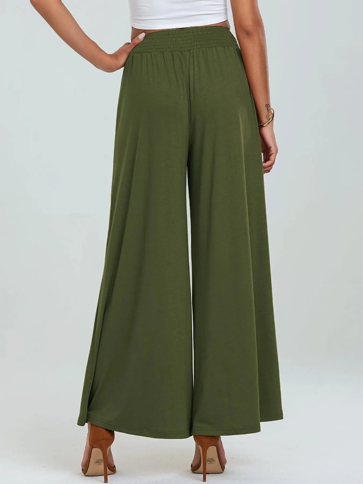 High-waisted Wide Leg Pants Pockets (11)